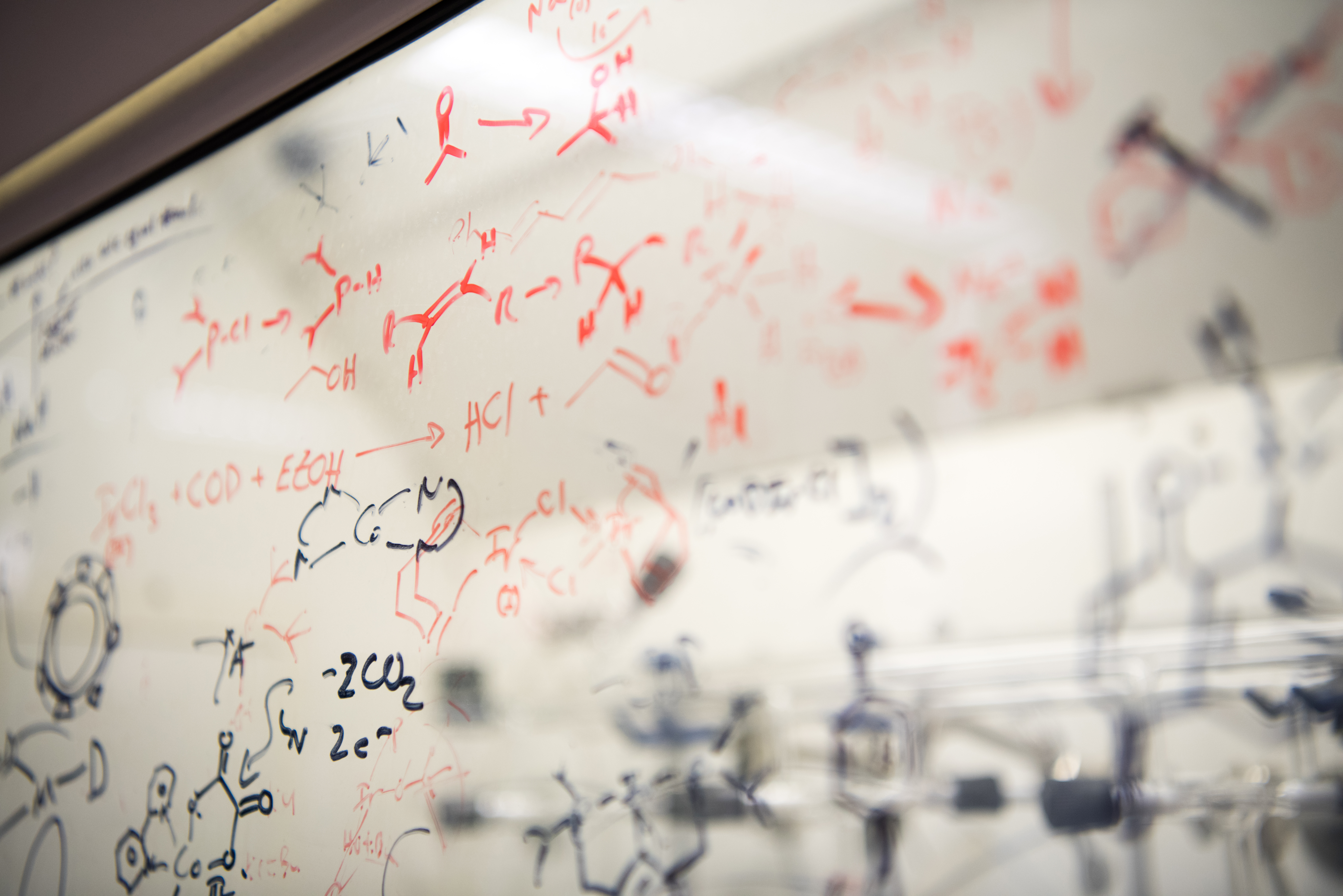 chemistry lab whiteboard